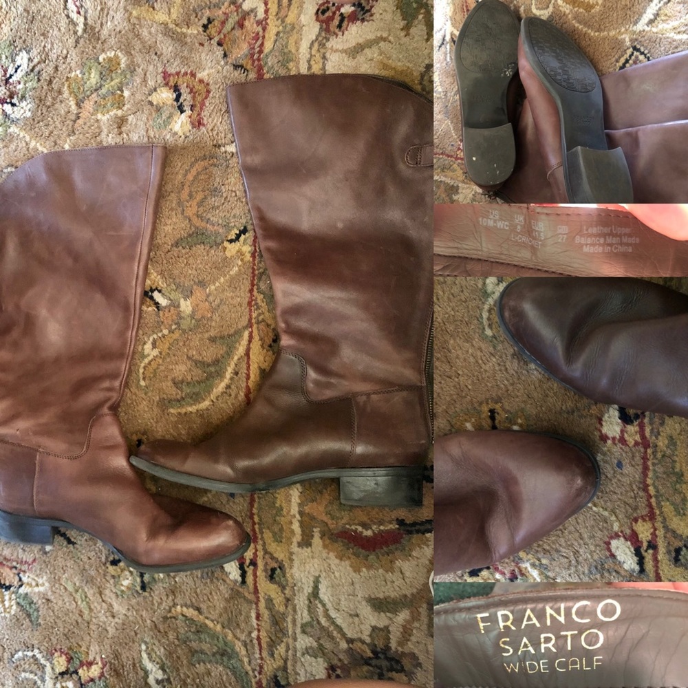 Franco Sarto Cricket wide calf boot size 10